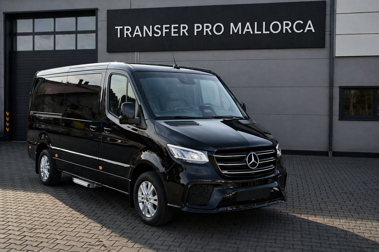 Mercedes V-Class on mountain road
